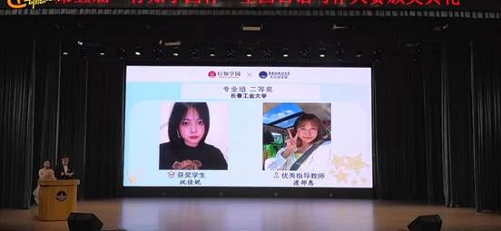 我校欧洲杯
日语系祝佳妮同学获得“专业组二等奖”